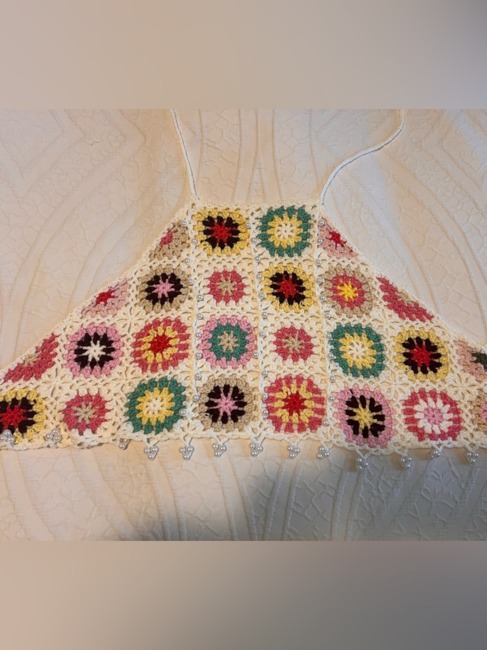 Crochet Granny Square Halter Top